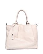 SS26 LV 1536 beigefarbene Lederhandtasche - 28x39x17 cm