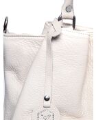 SS26 LV 1536 beigefarbene Lederhandtasche - 28x39x17 cm