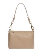 SS26 LV 109T modderleren schoudertas - 14x19x6,5 cm