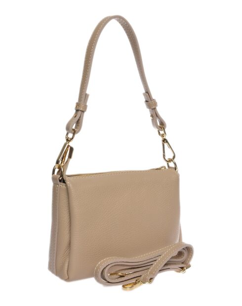 SS26 LV 109T modderleren schoudertas - 14x19x6,5 cm