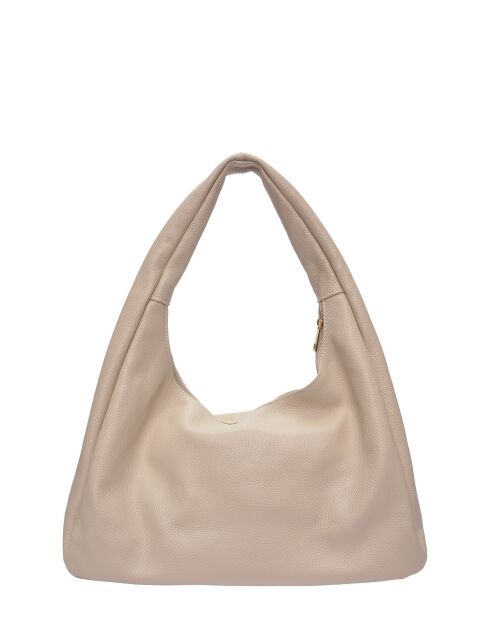 Sac hobo en cuir SS26 RM 144 beige - 24x41.5x10.5 cm