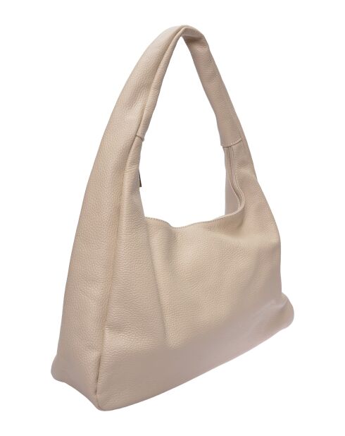 Sac hobo en cuir SS26 RM 144 beige - 24x41.5x10.5 cm
