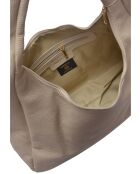 Sac hobo en cuir SS26 RM 144 beige - 24x41.5x10.5 cm
