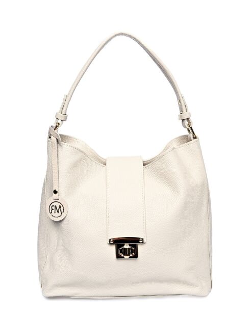 Sac à poignée supérieure en cuir SS26 RM 1591 beige - 31x36x16 cm