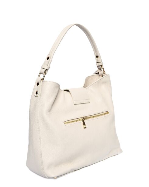 Sac à poignée supérieure en cuir SS26 RM 1591 beige - 31x36x16 cm