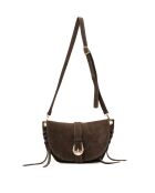 Schultertasche Texas Mokka aus Leder - 29x22x4cm