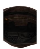 Schultertasche Texas Mokka aus Leder - 29x22x4cm