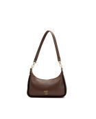 Storm mokka leren schoudertas - 25x13x6,5cm