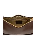 Storm mokka leren schoudertas - 25x13x6,5cm