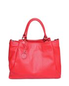 SS26 LV 1536 rote Lederhandtasche - 28x39x17 cm