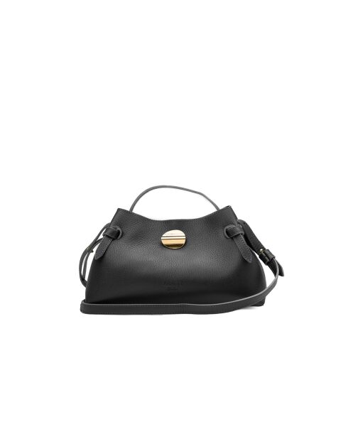 Vera Schultertasche aus schwarzem Leder - 23x18x11cm