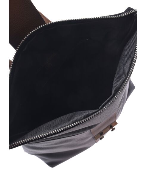 Mochila SS26 LV 128 de piel negro/marrón - 31x34x10 cm