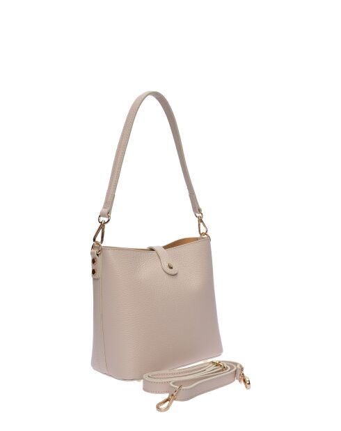 Sac seau en cuir SS26 RM 132T beige - 19x21.5x10.5 cm