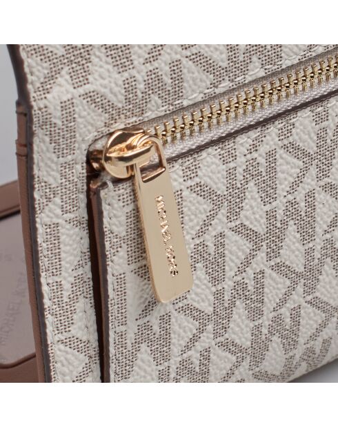 Portefeuille Jet Set grand format, crème - 18.4 x 10.1 x 2.5 cm