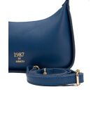 Sac à bandouliere en cuir Storm bleu - 25x13x6.5cm