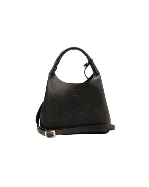 Sac à main en cuir Lola noir - 21x20.5x14.5cm