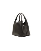 Sac à main en cuir Lola noir - 21x20.5x14.5cm