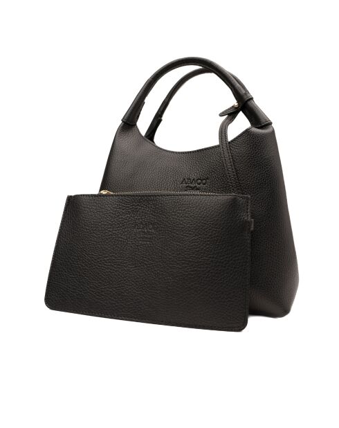 Sac à main en cuir Lola noir - 21x20.5x14.5cm