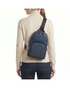 Sac à dos bandoulière Cooper bleu marine - 21 x 35 x 15 cm