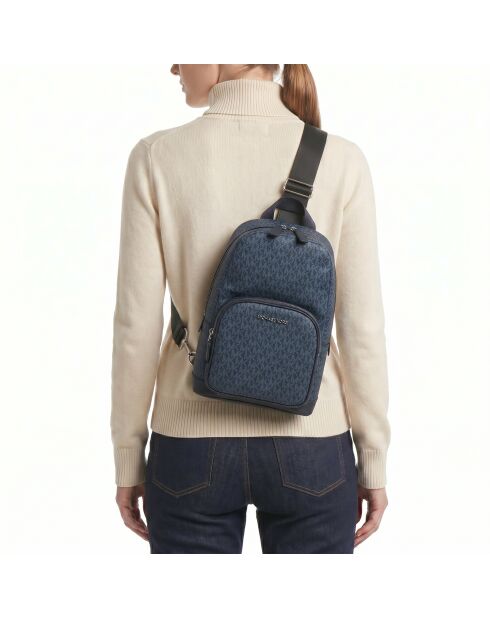 Sac à dos bandoulière Cooper bleu marine - 21 x 35 x 15 cm