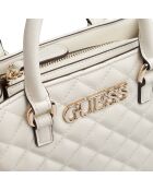 Sac fourre-tout petit modèle Alazne blanc - 21.5 x 20.5 x 7 cm
