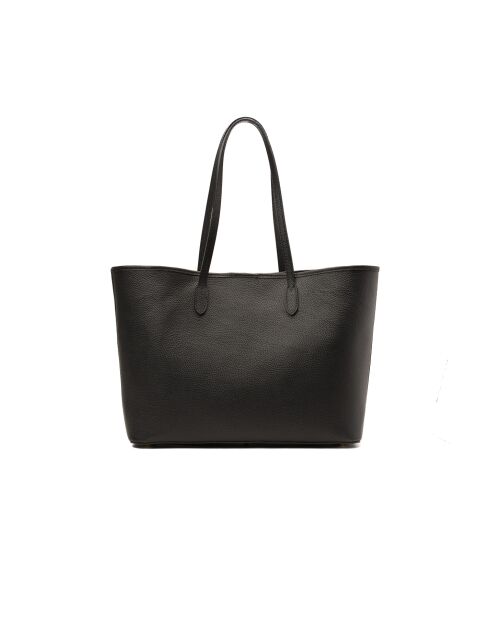 Sac cabas en cuir Sola noir - 48x29x14cm
