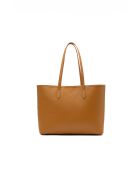 Sac cabas en cuir Sola camel - 48x29x14cm