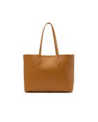 Sac cabas en cuir Sola camel - 48x29x14cm