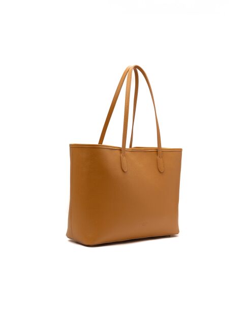 Sac cabas en cuir Sola camel - 48x29x14cm