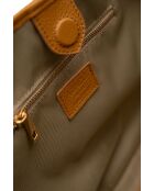 Sac cabas en cuir Sola camel - 48x29x14cm