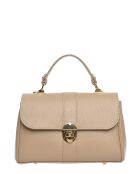 SS26 RM 1954T modderleren handtas - 17x24x9,5 cm