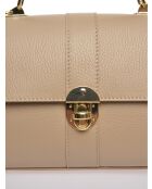 SS26 RM 1954T modderleren handtas - 17x24x9,5 cm