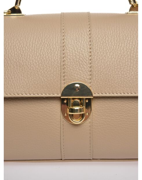 SS26 RM 1954T modderleren handtas - 17x24x9,5 cm