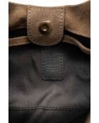 Rodeo taupe leren schoudertas - 22x12x6,5cm