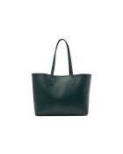 Sac cabas en cuir Sola bleu canard - 48x29x14cm