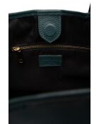 Sac cabas en cuir Sola bleu canard - 48x29x14cm