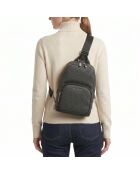 Sac à dos bandoulière Cooper noir - 21 x 35 x 15 cm