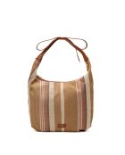 Sac à main en cuir Gina camel - 46x35x5cm