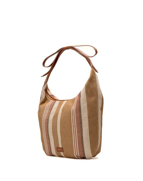 Sac à main en cuir Gina camel - 46x35x5cm