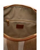 Sac à main en cuir Gina camel - 46x35x5cm