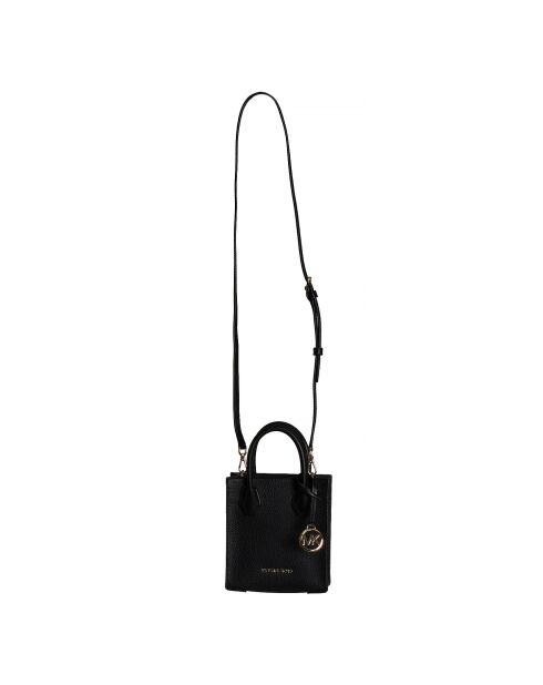 Sac bandoulière en cuir extra petit Mercer noir - 15 x 25 x 6.3 cm
