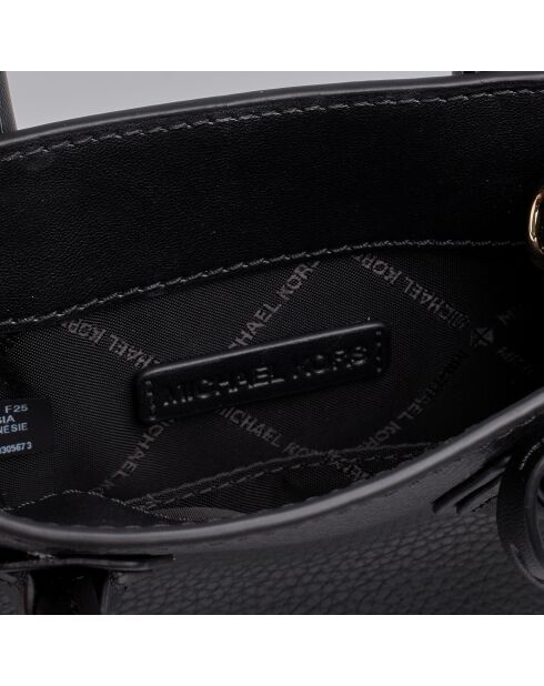Sac bandoulière en cuir extra petit Mercer noir - 15 x 25 x 6.3 cm