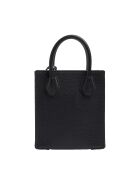 Sac bandoulière en cuir extra petit Mercer noir - 15 x 25 x 6.3 cm