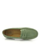 Mocassini Yoki in pelle scamosciata verde kaki