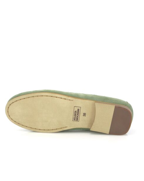 Mocassini Yoki in pelle scamosciata verde kaki