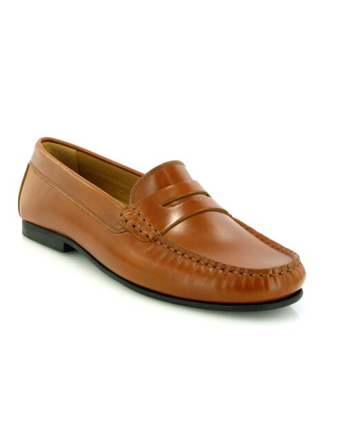 Yoki Sierra Antik cognac leren instappers