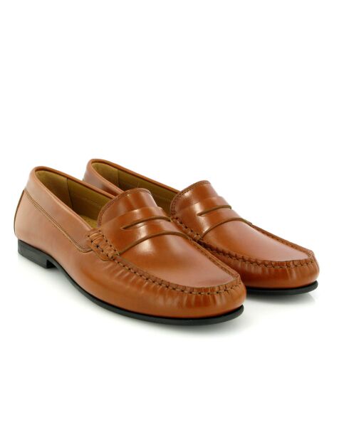 Yoki Sierra Antik cognac leren instappers