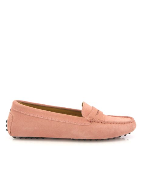 Roze loafers van Michèle suède