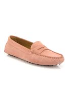 Roze loafers van Michèle suède