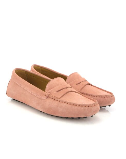 Roze loafers van Michèle suède